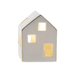 LED-Haus Mit Goldrand, 7 Cm