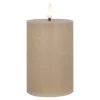 LED-Kerze Rustik, Karamel, 7.5 X 14.5 Cm