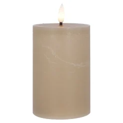 LED-Kerze Rustik, Karamel, 7.5 X 14.5 Cm