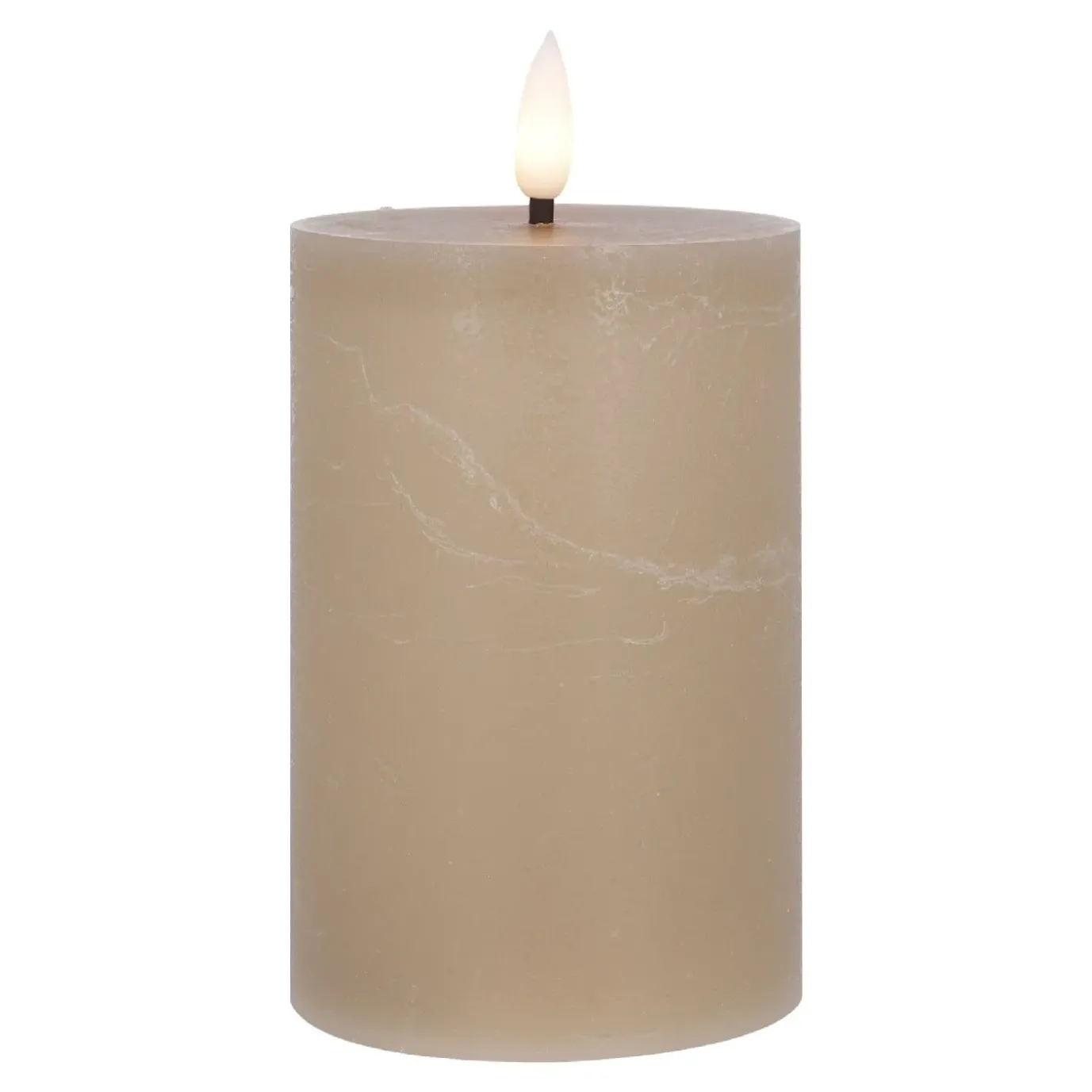 LED-Kerze Rustik, Karamel, 7.5 X 14.5 Cm