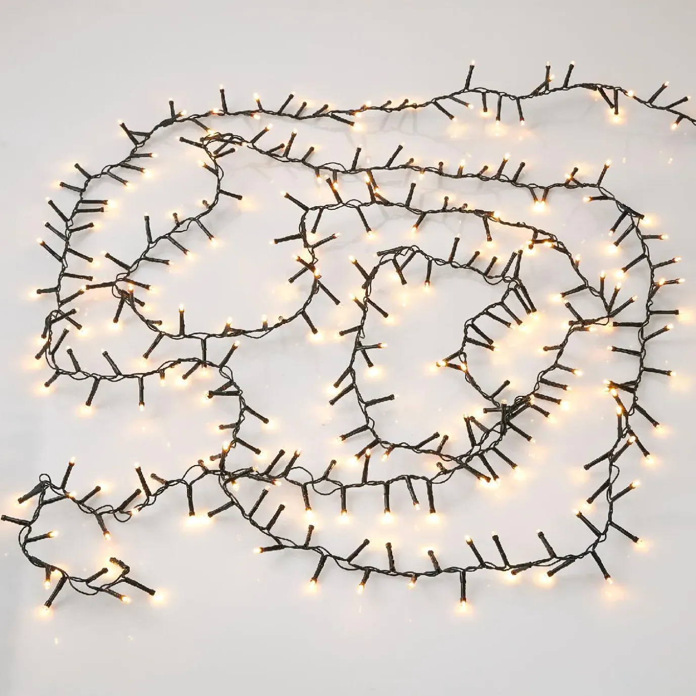 LED-Lichterkette, 8 Funktionen, Warm-weiß, 800 LED