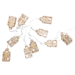 LED-Lichterkette Häuser, 10er