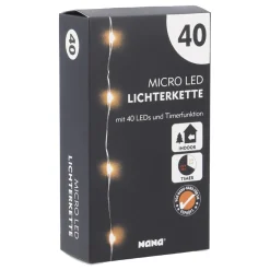 LED-Lichterkette Mini Mit Timer, 40er