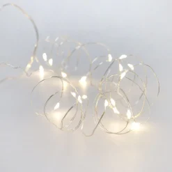 LED-Lichterkette, Silber, 190 Cm