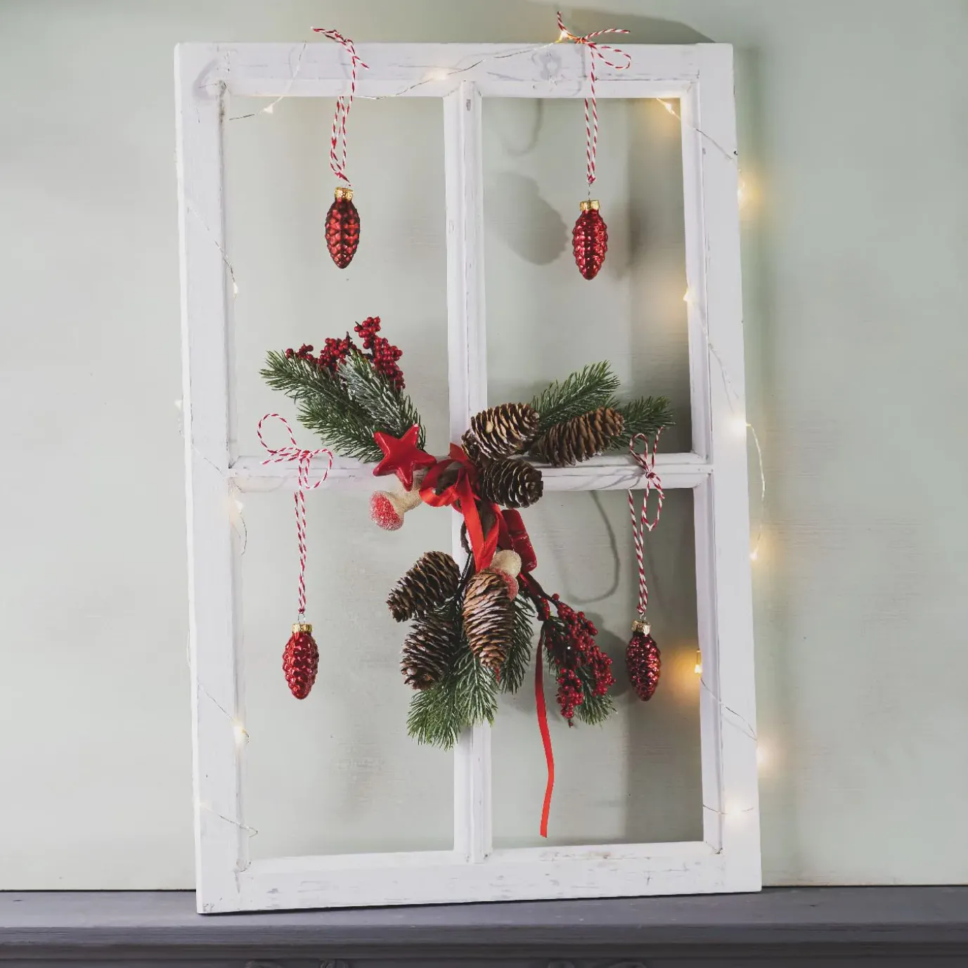 LED-Lichterkette, Silber, 190 Cm