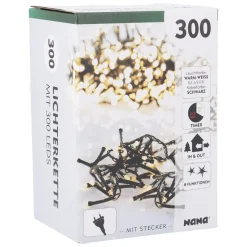 LED-Lichterkette, Warm-weiß, 300 LED
