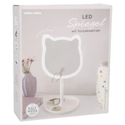 LED-Spiegel Form, Katze/weiß, 26 Cm