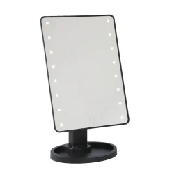 LED-Spiegel, Schwarz, 31 Cm