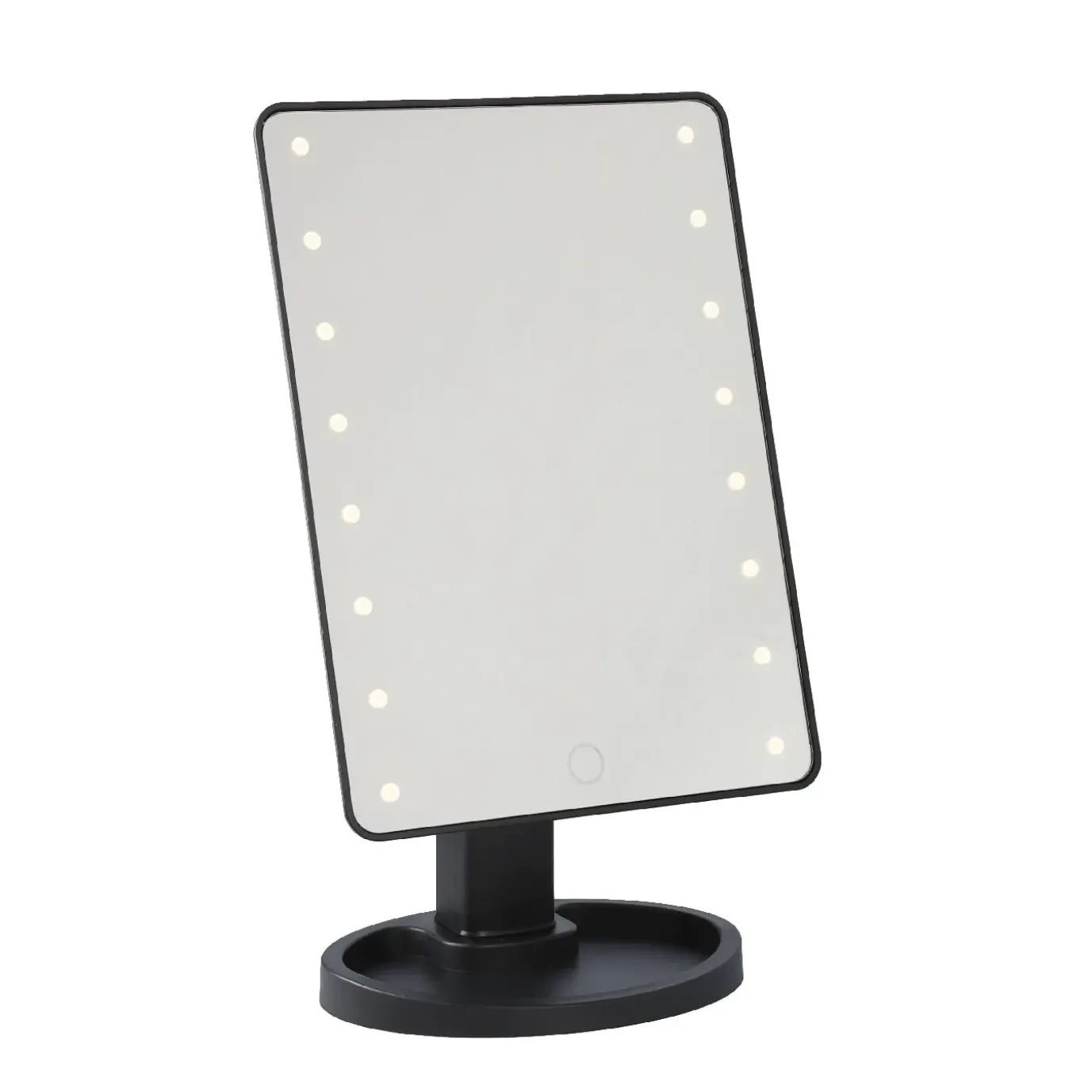 LED-Spiegel, Schwarz, 31 Cm