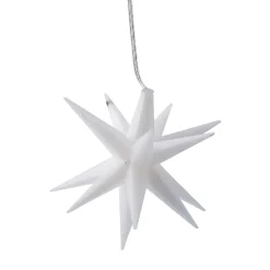 LED-Stern, 16 Zacken, Weiß, 12 Cm
