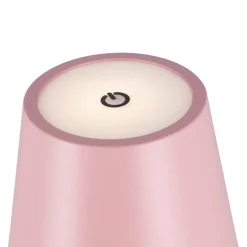 LED-Tischlampe Akku, Altrosa, 37 Cm