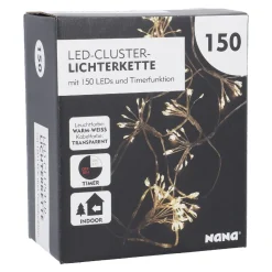 Lichterkette Bündel, Warm-weiß, 150er