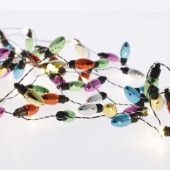 Lichterkette Glühbirne, Bunt, 20er