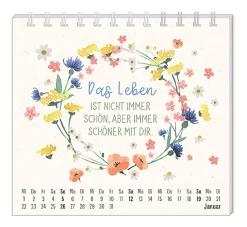 Mini-Tischkalender 2025, Floral