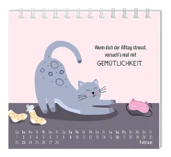 Mini-Tischkalender 2025, Katzen