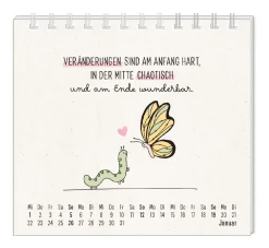 Mini-Tischkalender 2025, Man Muss Mit Allem Rechnen