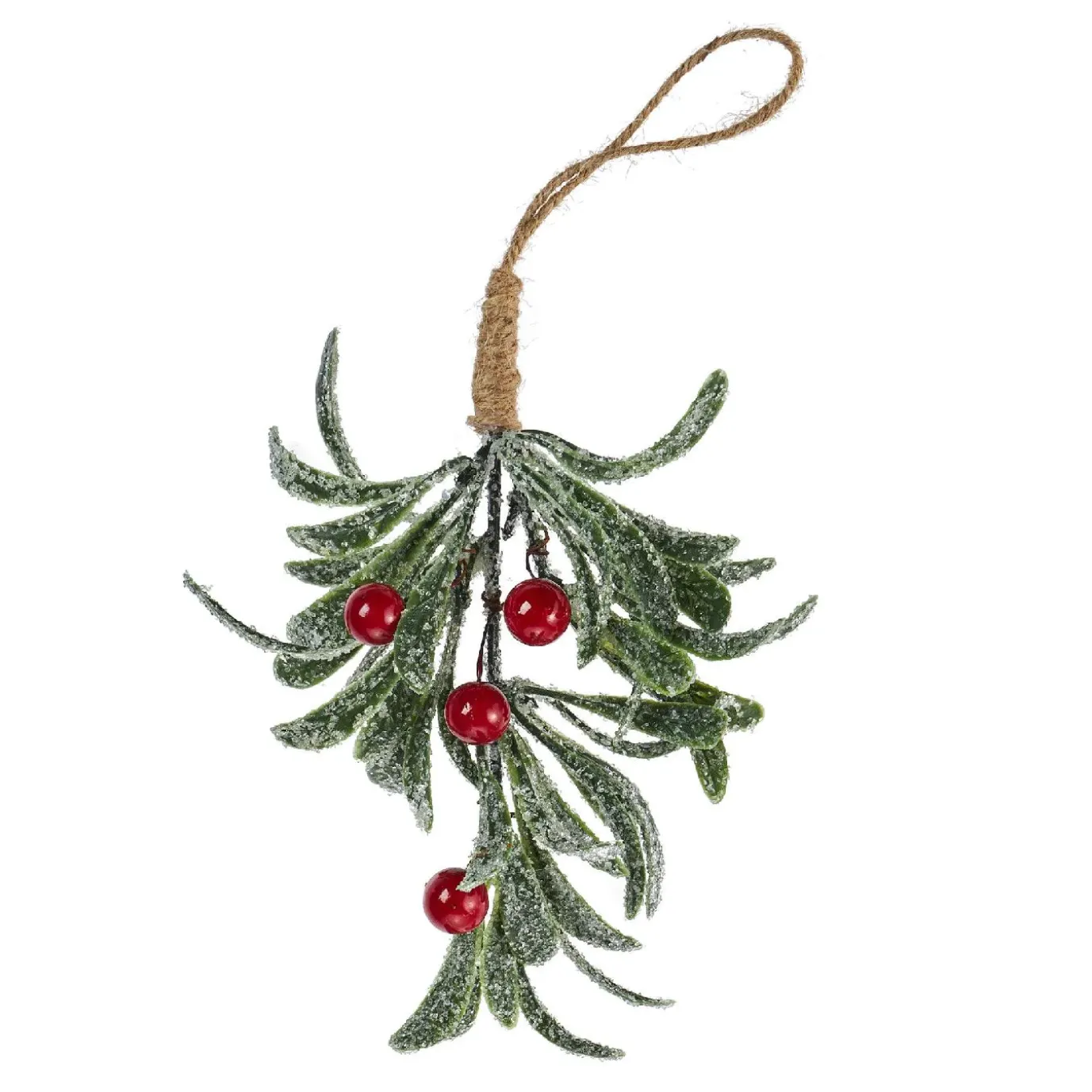 Mistelzweig, Beeren/rot, Hängend, 22 Cm