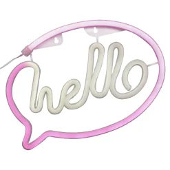 Neon-Leuchtobjekt Hello