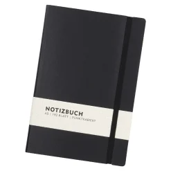 Notizbuch A5, Uni, Schwarz