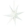 Papierstern, 60 Cm, Blumen-Stanzung, Weiß