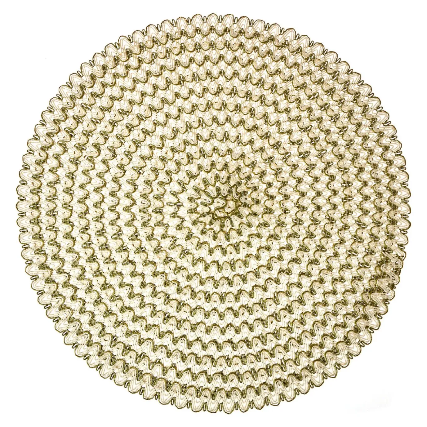 Platzset Aurora, Rund/grün, 38 Cm