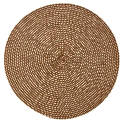 Platzset Olana, Rund/braun, 38 Cm