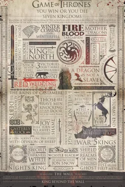 Poster Game Of Thrones Infographic, Nr. 213