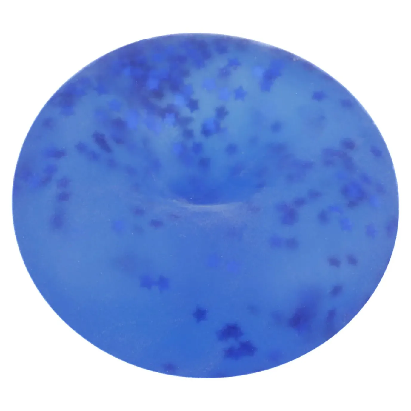 Quetschball Glitter/Maltose, Blau, 6 Cm