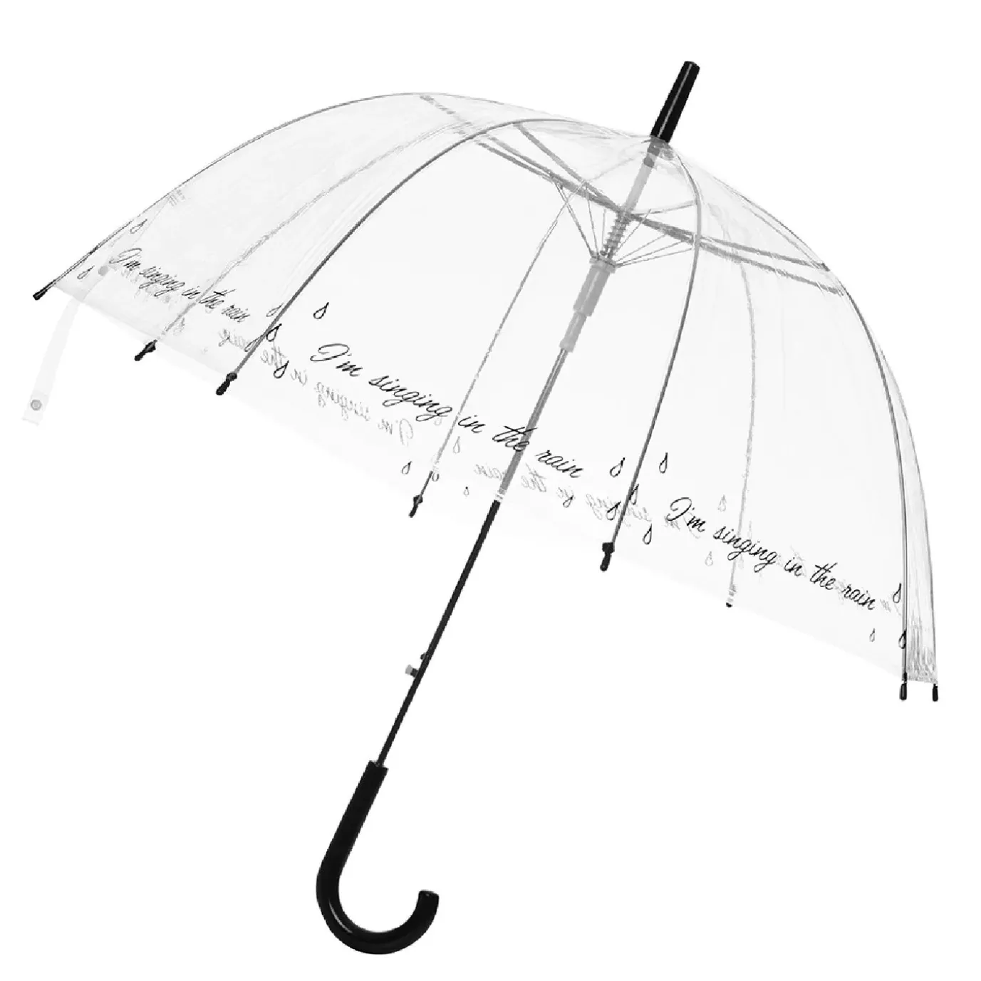Regenschirm Transparent, Singing, 82 Cm