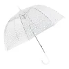 Regenschirm Transparent, Tropfen, Weiß, 82 Cm