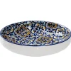 Schale China, Flach, Blau/gelb, 15 Cm