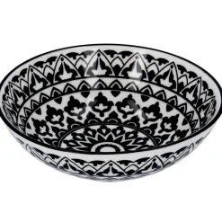 Schale China, Tief, Orient, Schw/wss, 13 Cm