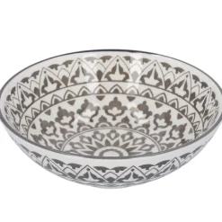 Schale China, Tief, Orient, Dunkelgrau/wss, 13 Cm