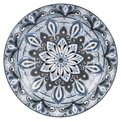 Schale Lisa, Flach, Blau, 20 Cm