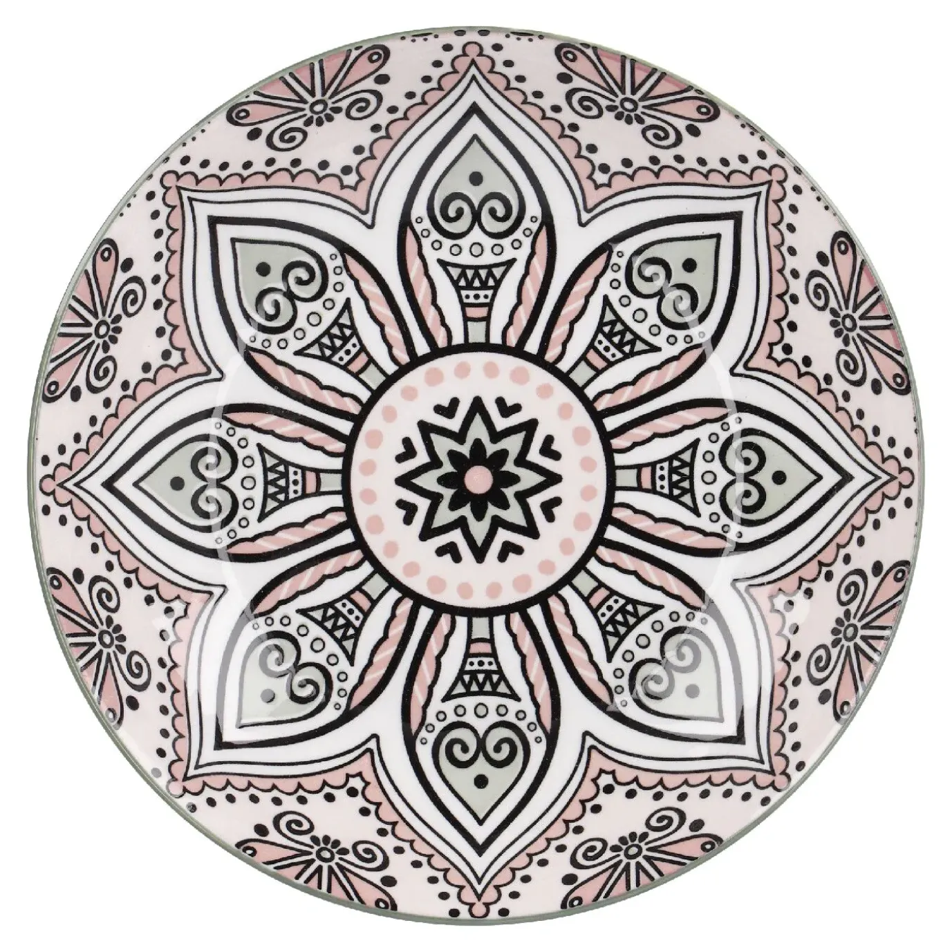 Schale Lisa, Flach, Rosa, 20 Cm