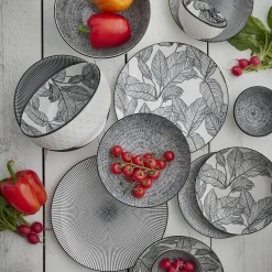 Schale Malina, Flach, No.2/Spirale/Kreis, 21 Cm