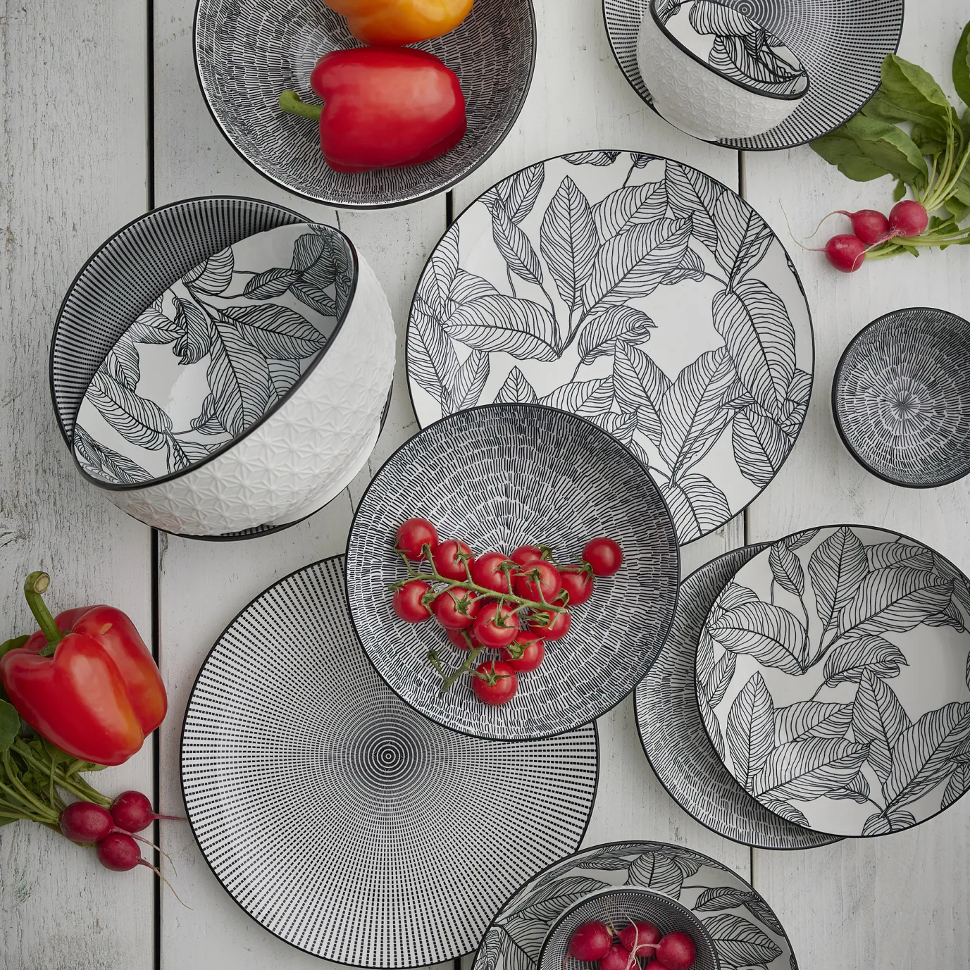 Schale Malina, Tief, No.1/Striche, 11 Cm