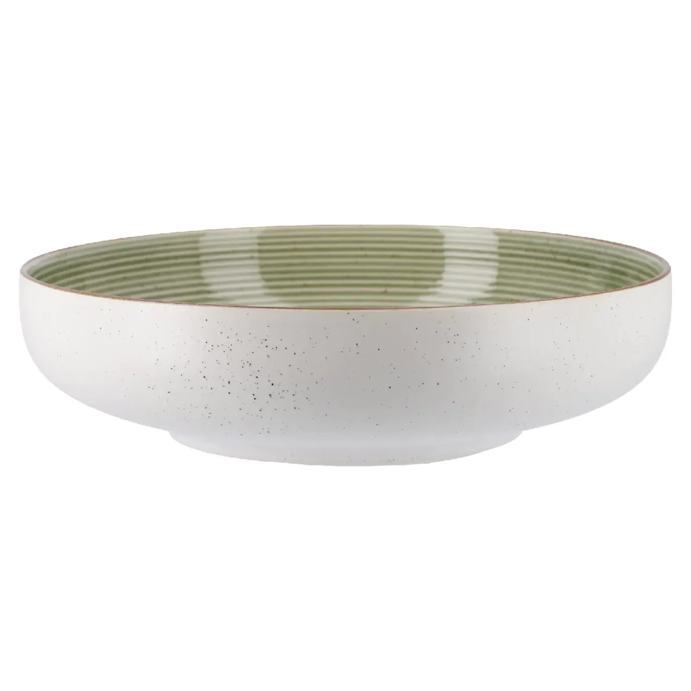 Schale Rille, Grün, 20 Cm