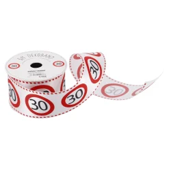 Schleifenband Geburtstag, 30, 5 Meter