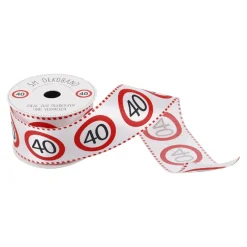 Schleifenband Geburtstag, 40, 5 Meter