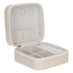 Schmuckbox, Creme, 9 X 9 Cm