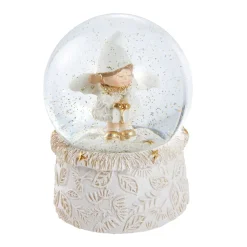 Schneekugel Engel Mit Mütze, Geschenk, 6.5 X 9 Cm