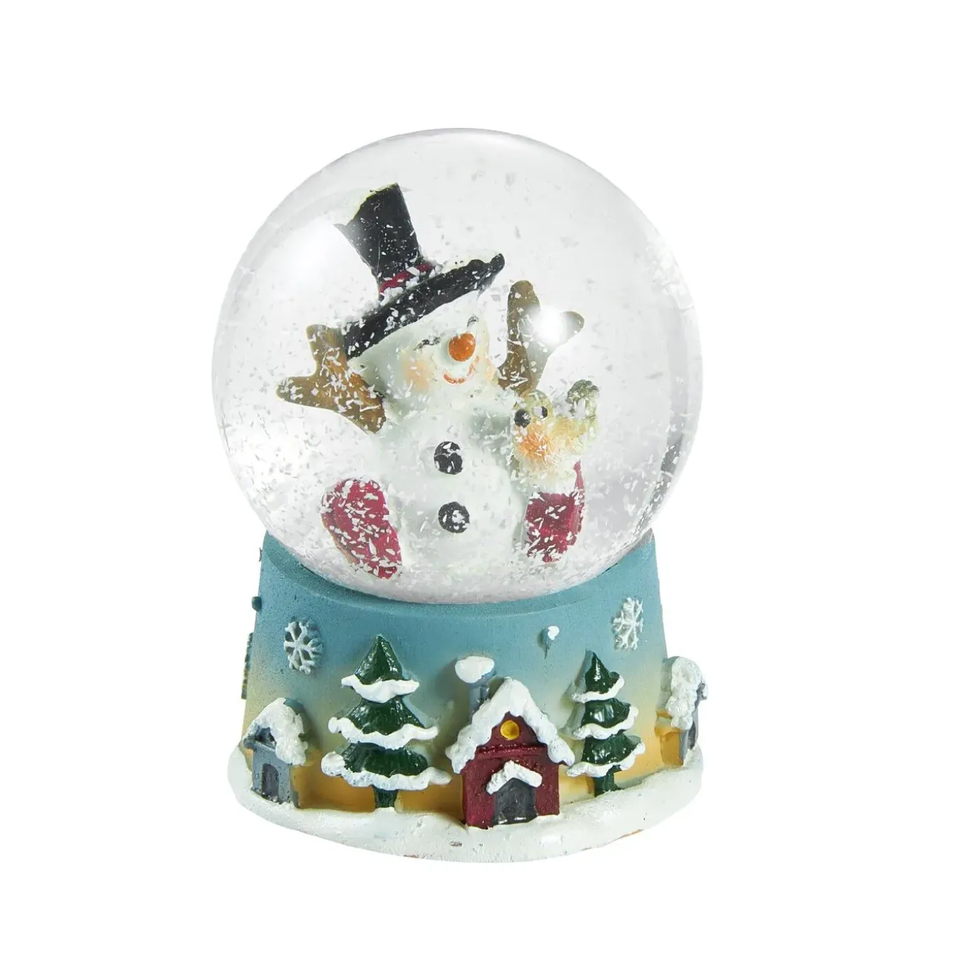 Schneekugel Figur, Schneemann/Zylinder, 4.5 X 6 Cm