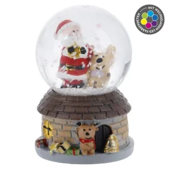 Schneekugel Haus, Dunkelbraun, 4.5 X 7 Cm