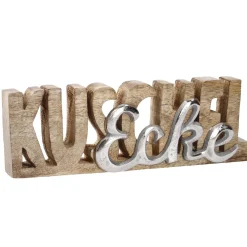 Schriftzug Kuschelecke, Silbermatt