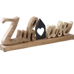 Schriftzug Zuhause, Schwarz