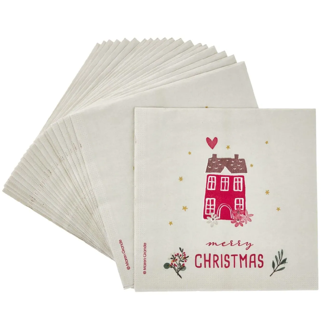 Serviette Haus, 20 Stück