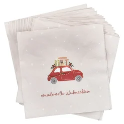 Serviette Xmas-Motiv, Auto, 20 Stück