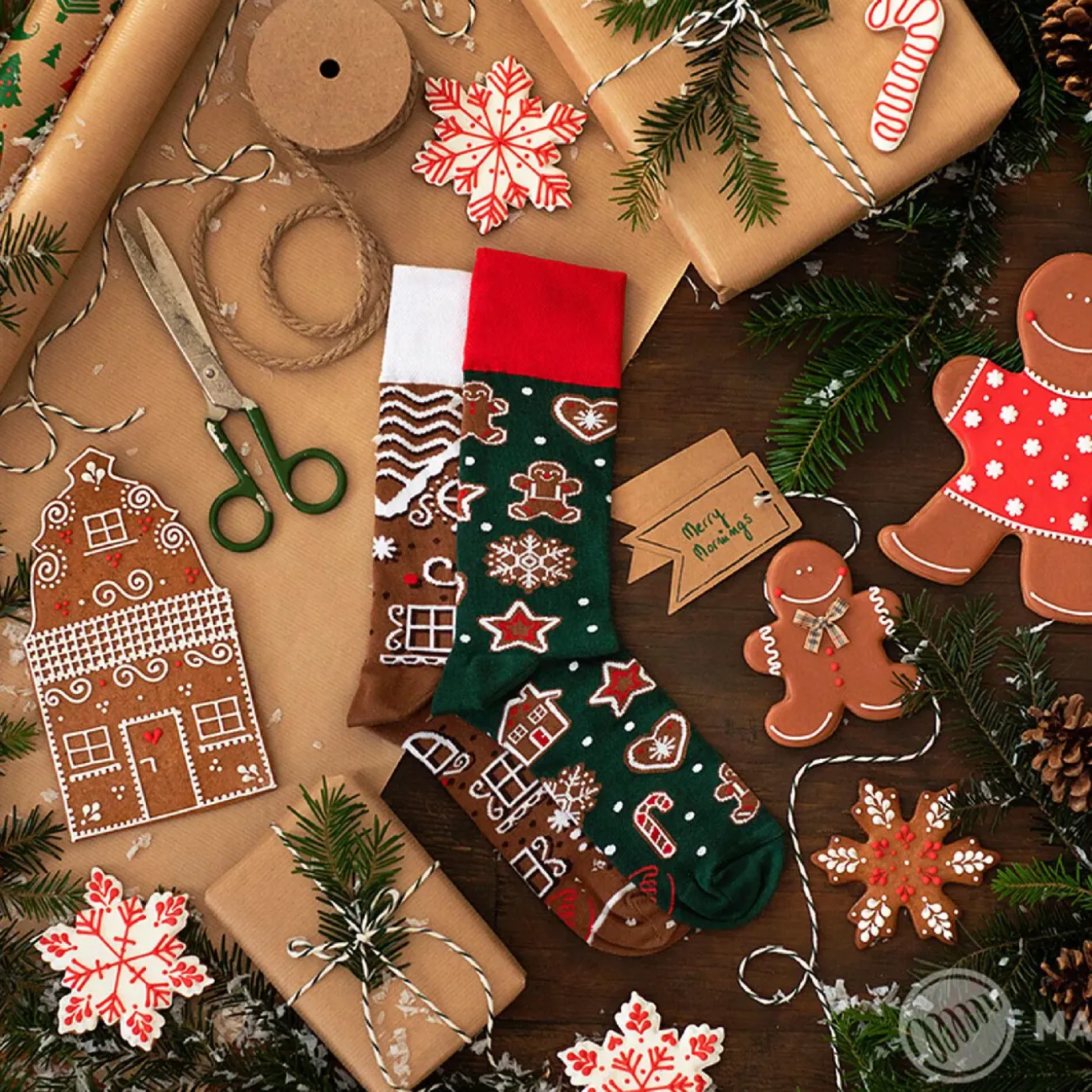 Socken Xmas, Lebkuchen, Gr. 43-46