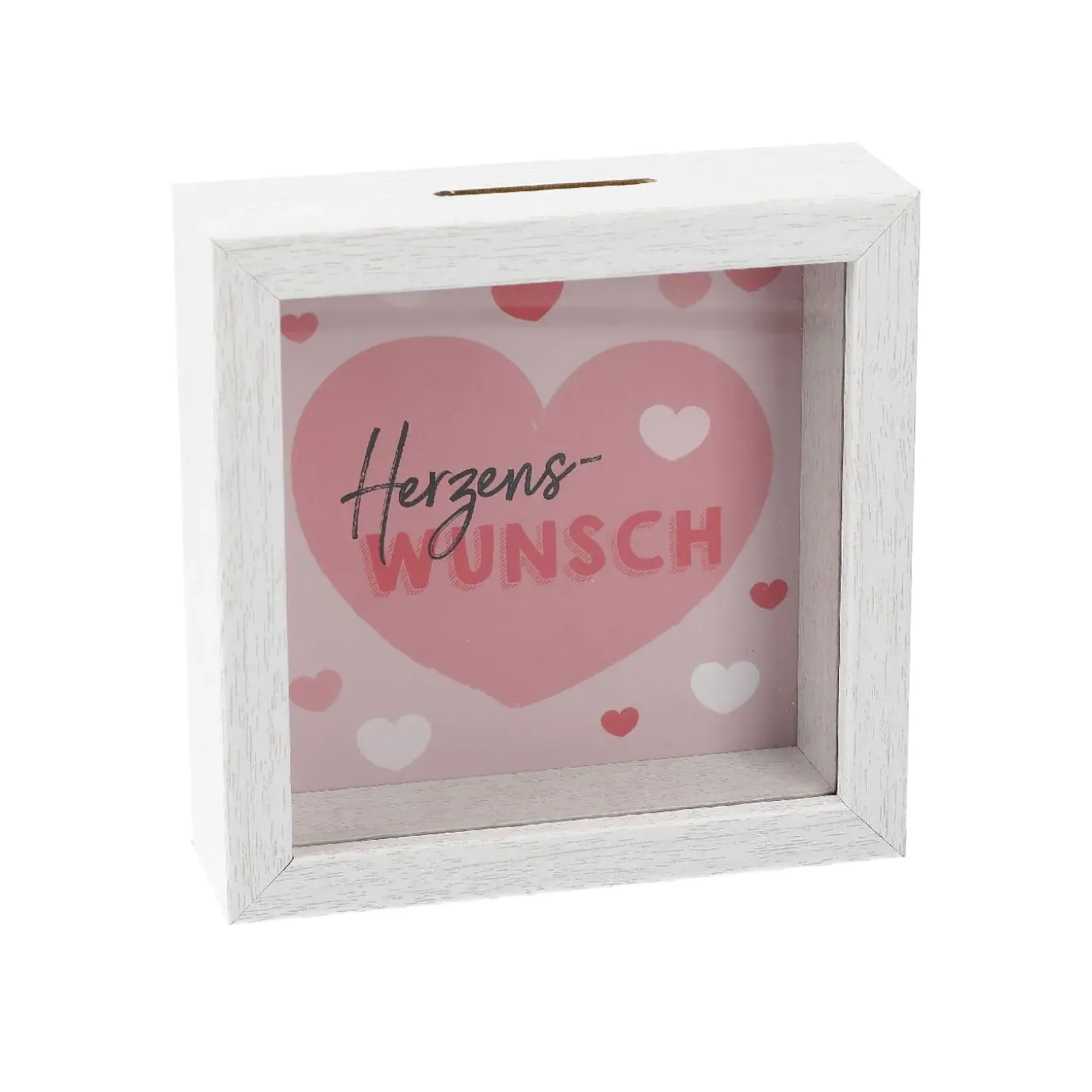 Spardose Herzenswunsch, 12 Cm